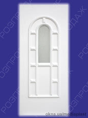 Сендвіч панель: Опал О-03 (білий). Скло - дельта біла. Розміри - 880*2050 мм*24мм. В наявності 2 штуки