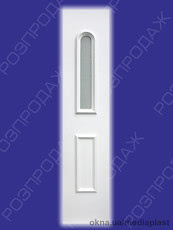 Сендвіч панель: Сапфір С-02 (білий). Скло - дельта біла. Розміри - 440*2050 мм*24мм