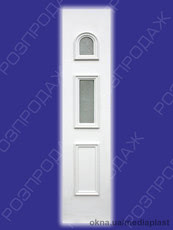 Сендвіч панель: Діамант Д-01/Д-04 (білий). Скло - дельта біла. Розміри - 440*2050 мм*24мм