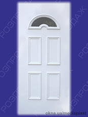 Сендвіч панель: Діамант Д-02 (білий). Скло - тоноване дзеркальне. Розміри - 880*2050 мм*24мм