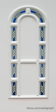 РОЗПРОДАЖ 24 мм Сендвіч панель: Опал О-02 (білий). Скло - вітраж-1. Розміри - 880*2050 мм*24мм (в наявності 2 шт.)