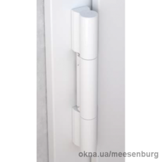 Петля дверная Dr.Hahn KT-RN ПВХ 140 кг - угол наплава профиля 0° белая RAL 9016