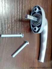 Ручка оконнаяалюм. 8п. IBIZA acoustic eloxal (серебро)