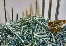 Саморезы оконные с буром, калиброванные под автомат, белый цинк.