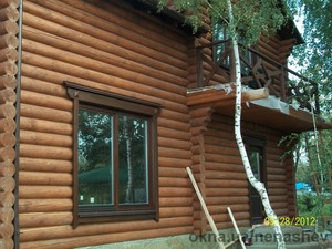 Деревянные евроокна в сруб &mdash; 
