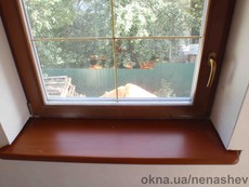 Окно поворотное дуб 1300*1400, фурнитура Масо