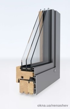 Дерево-алюмінієві вікна (система GEMINI bE92)