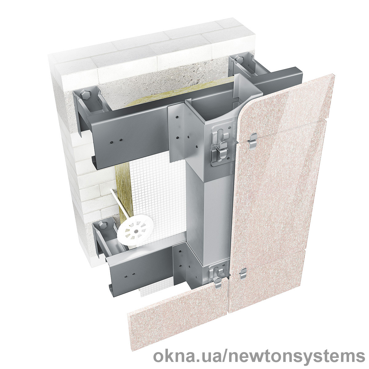 Навесные фасадные системы под все виды облицовки. Крепление в стену или в  междуэтажные перекрытия (пролет до 4,8 м). в Нижнем Новгороде. Установка  фасадов в России. Сравнить цены на Окна.ua