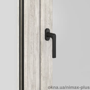 Віконна ручка REHAU Linea Design - Чорний Матовий (010)