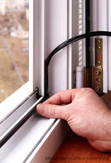 Замена уплотнителя металлопластиковых окон и дверей