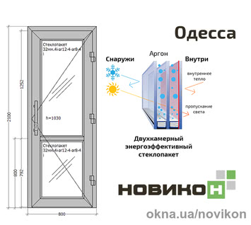 Входная дверь REHAU профиля EURO 70 в цвете 