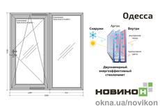 Раздвижные двери REHAU профиля EURO 70 в цвете 