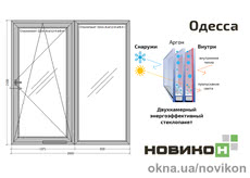 Балконная раздвижная дверь REHAU профиля EURO 70 в цвете 