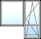 Дверь балконная с окном