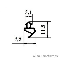 Уплотнитель 120-02-ALUPLAST