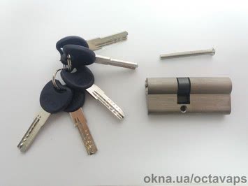 Серцевина замка ОСТО PROFI SN 30/40 Ni (нікель) ключ-ключ
