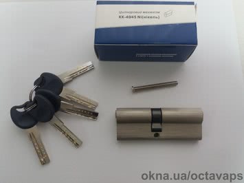 Серцевина замка ОСТО PROFI SN 40/45 Ni (нікель) ключ-ключ
