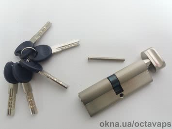 Серцевина замка ОСТО PROFI SN 45/45 Ni (никель) ключ-барашка