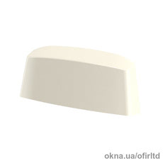 Водоотливной колпачок для окон ПВХ, белый молочный RAL 9001