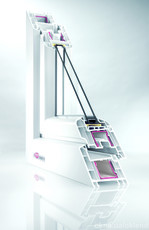 Окно из профиля REHAU Brillant 1300*1400