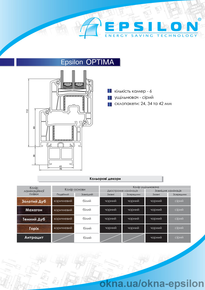 Оконная система Epsilon Optima Оконная система Epsilon Optima