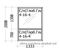 REHAU EURO 70 цвет- двусторонний коричнево-чёрный
