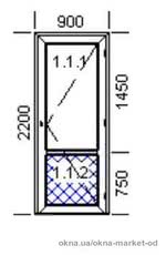 Дверь входная 900х2200, сэндвич
