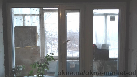 Окна и баконный блок из профиля GENEO