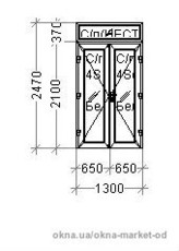 Дверь в коттедж, REHAU Euro 70 ламинация