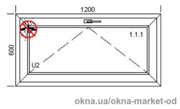 Вікно ПВХ TROCAL 58