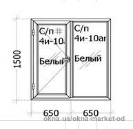 Тепле вікно в спальню Rehau Ecosol 60