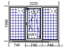 Теплое окно в дом, 2220х1560мм