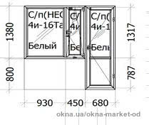 Выход на балкон: окно и балконная дверь
