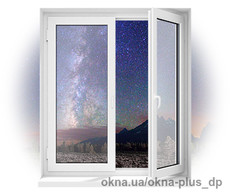 Окно STEKO S 300 стандартное с однокамерным стеклопакетом и фурнитурой Roto