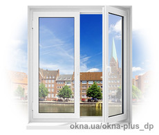 Окно STEKO S 300 стандартное с двухкамерным стеклопакетом и фурнитурой Roto