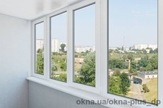 Лоджия 3000 на 1500 в профиле WDS с двумя створками