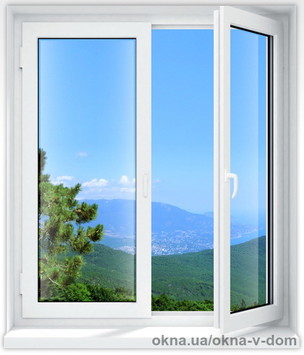 Енегроефективне вікно, висота 1400, ширина 1300