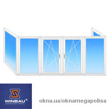 Балконы в Харькове. На типовой дом 5 этажей Winbau