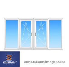 Балконы в Харькове. На типовой дом 9 этажей (Полька) WINBAU