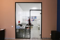 Цельностеклянная перегородка 10 мм