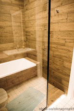 Душевая перегородка с клемным профилем