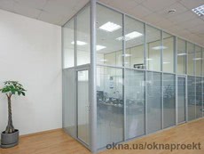 Офисная стоечно-ригельная система алюминиевая