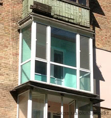 Французский балкон с тонировкой