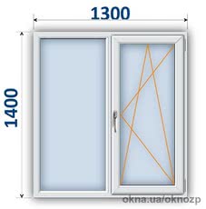 Cтандартное энергосберегающее окно 1300*1400
