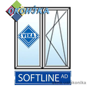 Стандартное окно из профиля VEKA Softline70