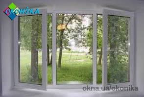 Стандартное окно из профиля VEKA iQ. Размер 2100х1400мм