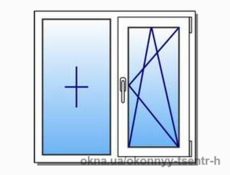 Стандартное окно на кухню 1300*1400