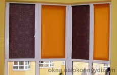 Тканевые роллеты (рулонные шторы) открытого типа