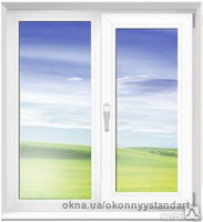 Двухстворчатое окно 1400*1300