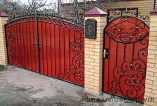 Ворота кованные, откатные, распашные